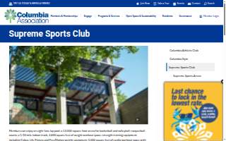 Supreme Sports Club website