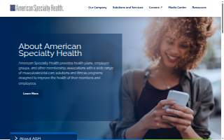 American Specialty Health website