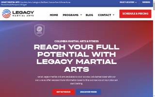 Legacy Martial Arts - Red Bank website