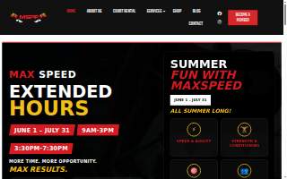 Max Speed Performance and Fitness website