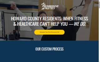 Progressive Athletics website