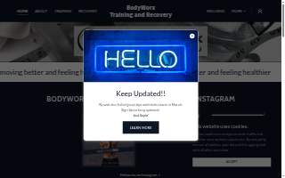 BodyWorx Training and Recovery website