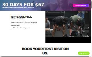 ISI Elite Training - Sandhill website