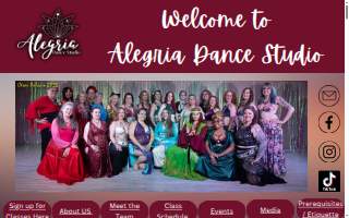 Alegria Dance Studio website