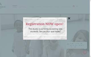 Artistic Dance Academy website
