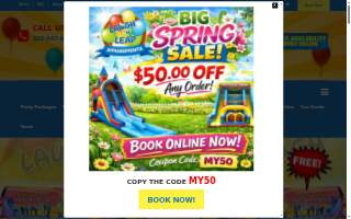 Laugh 'n Leap Amusements website
