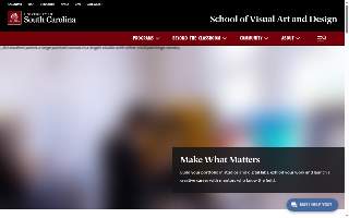 University of South Carolina School of Visual Art and Design website