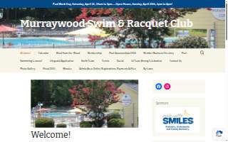 Murraywood Swim & Racquet Club website