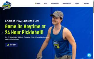 24 Hour Pickleball Club website