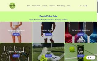 Break Point Cola website