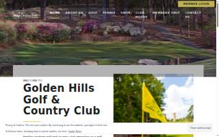 Golden Hills Golf & Country Club website