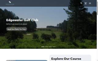 Edgewater Golf Club website