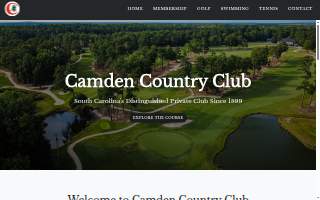 Camden Country Club website
