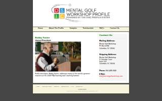 Mental Golf Workshop website
