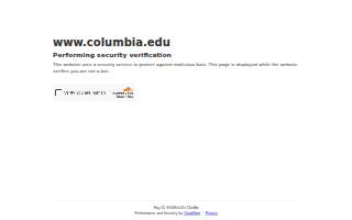 Columbia University website