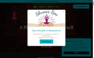 Shvaas Spa Salt Cave & Float Therapy website