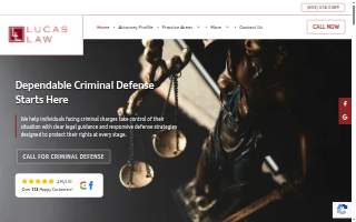 Lucas Law, LLC website