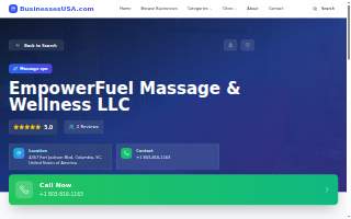 EmpowerFuel Massage & Wellness LLC website