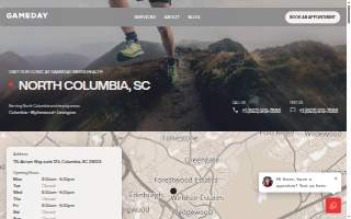 Gameday Men’s Health North Columbia TRT, Peptide, and ED Clinic website