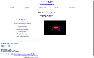 Rose Spa, LLC website