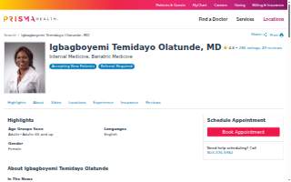 Igbagboyemi Temidayo Olatunde, MD website