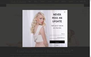 Studio G Aesthetics website