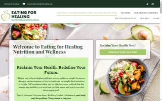 Eating For Healing Nutrition and Wellness website
