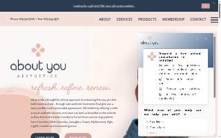 About You Aesthetics website