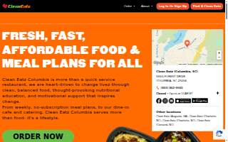 Clean Eatz of Columbia website
