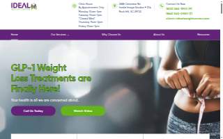 Ideal Weight Center website