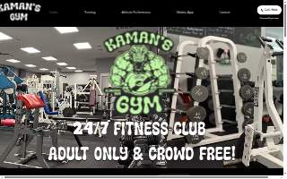 Kaman's Gym website