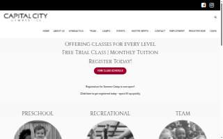 Capital City Gymnastics website