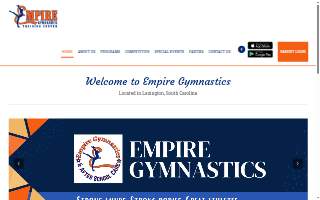 Empire Gymnastics Training Center website