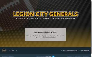 Legion city generals Youth football /Cheer Program . website