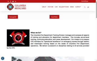Columbia Fire Training Office website