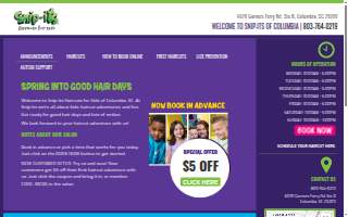 Snip-its Haircuts for Kids website