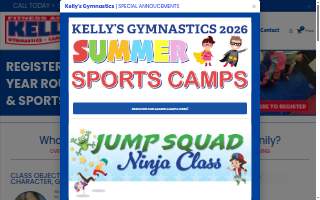 Kelly's Gymnastics & Parties website