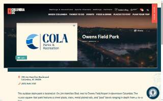 Owens Field Park website