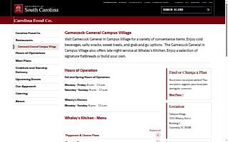 Gamecock General Campus Village website