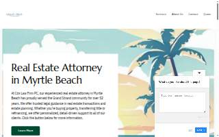 Cox Law Firm PC website