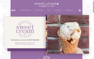Sweet Cream Co. website