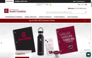 University of South Carolina Campus Store website