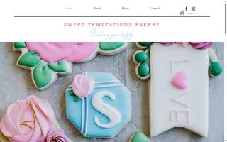 Sweet Temptations Bakery website