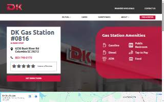 DK Gas Station of Columbia website