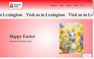 European Foods - Lexington International Groceries website