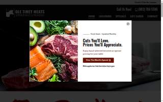 Ole Timey Meats Camden website