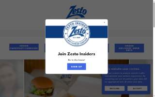 Zesto of West Columbia website