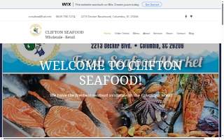 Clifton Seafood website