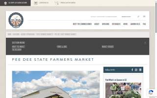 Pee Dee State Farmers Market website