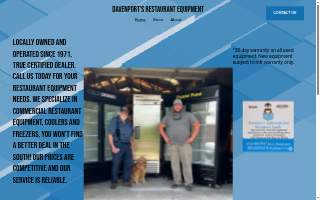 Davenport's Equipment Co website